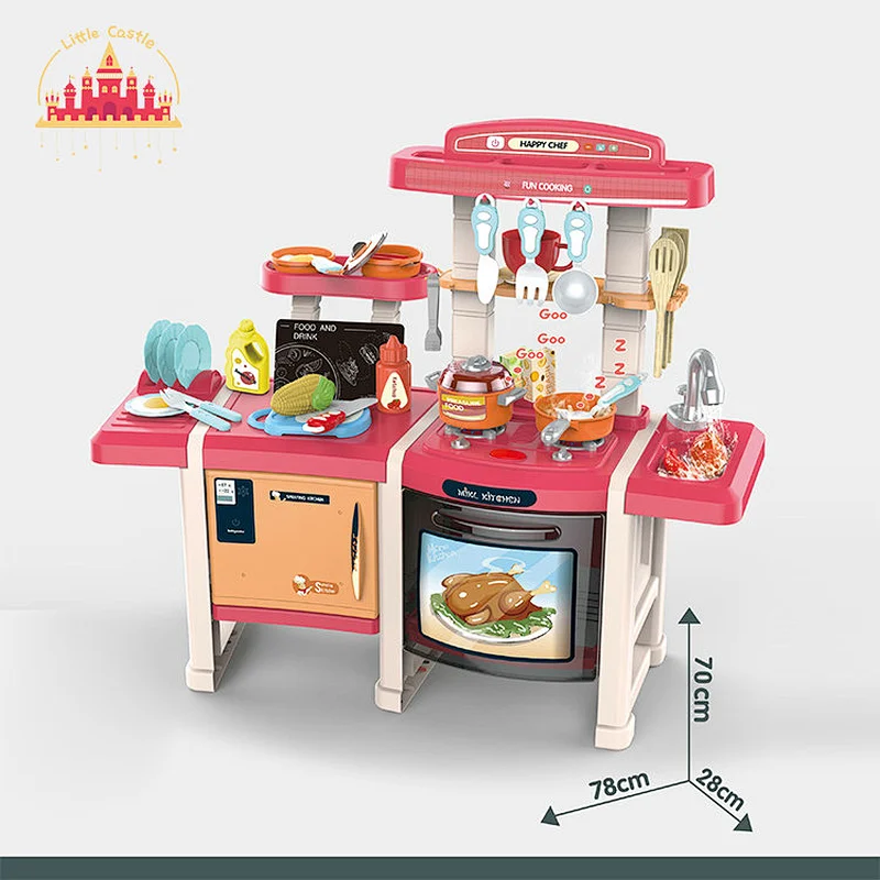 Customize Kitchen Pretend Play 45 Pcs Plastic Cooking Set Toys For Kids SL10C193