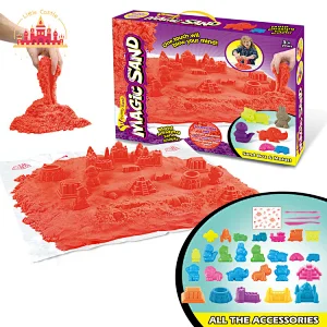 Creative DIY Magic Mud Non-toxic Kids Red Space Sand Set With Accessories SL01A169