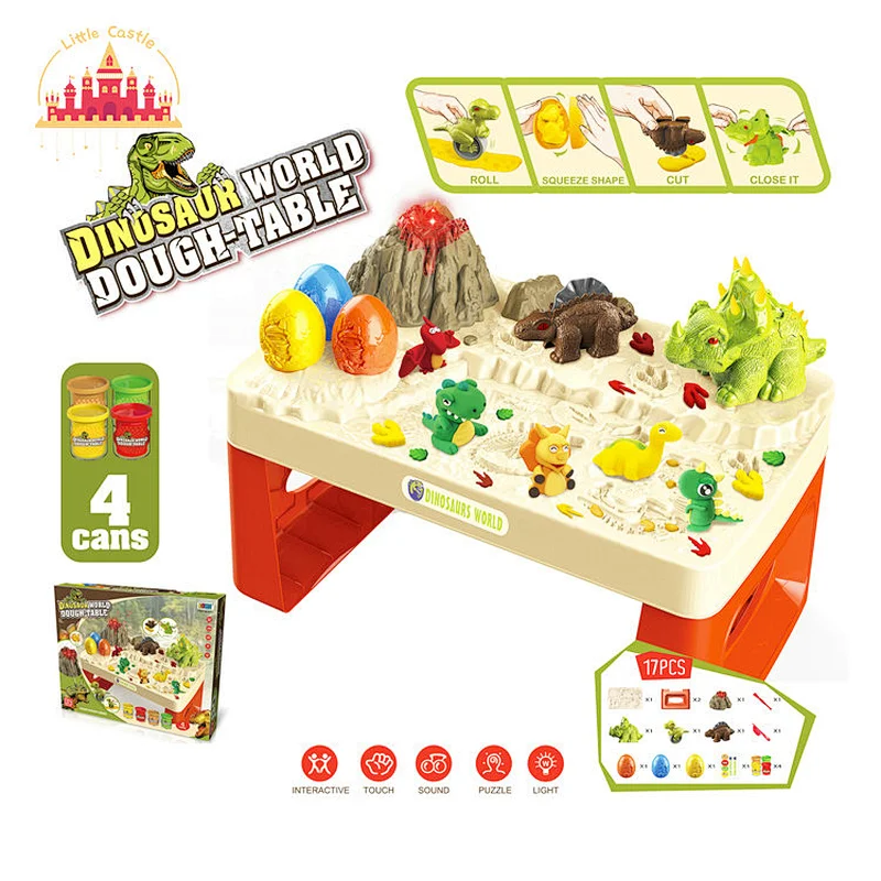 Dinosaur World Clay Table Intelligent DIY Color Clay Modelling Toy For Kids SL10D509