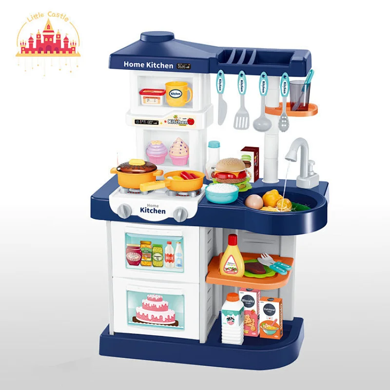 Popular Kids Pretend Play Electric Plastic Kitchen Toy With Light Music SL10C046