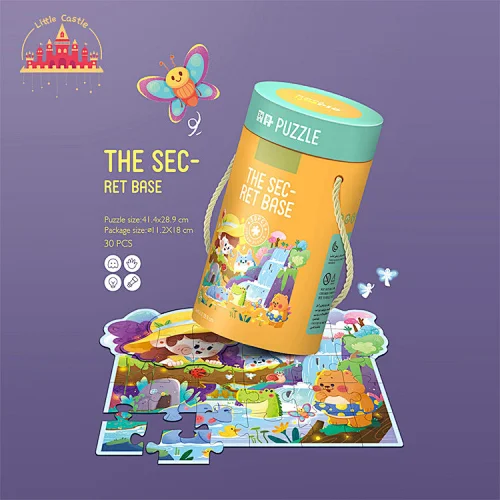 Hot Selling Educational Toy 30 Pcs Paper Cartoon Jigsaw Puzzle For Kids SL14A034