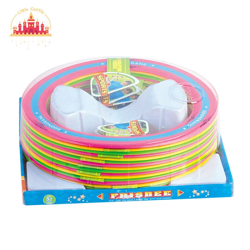 Popular Outdoor Flying Disc Game 18 Pcs Plastic Ring Frisbeed Toy For Kids SL01D106