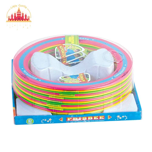 Popular Outdoor Flying Disc Game 18 Pcs Plastic Ring Frisbeed Toy For Kids SL01D106