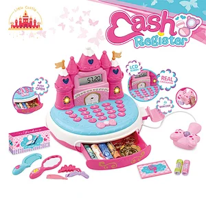 Hot Selling Electronic Castle Shape Plastic Cash Register Toys For Kids SL10E053