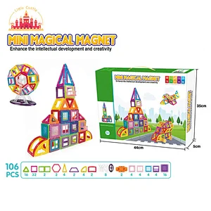 High Quality Educational DIY 106 Pcs Plastic Magnetic Building Blocks For Kids SL13E164