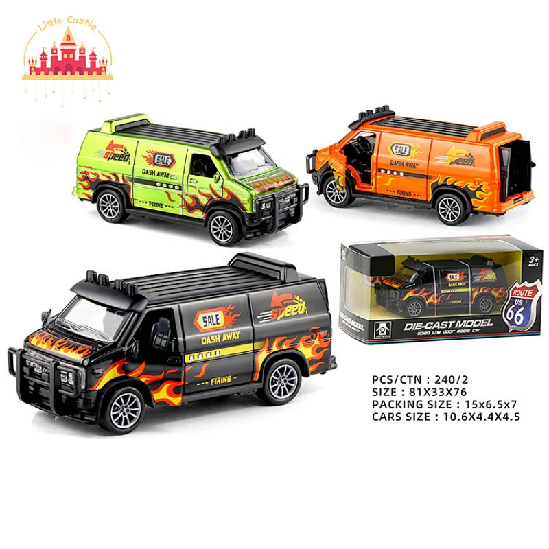 Factory Direct 12 Pcs 1:32 Opening Doors Alloy Pull Back Car Toy For Kids SL04A949