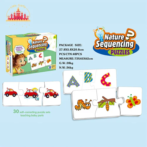 Educational Nature Sequencing Matching 30 Pcs Paper Jigsaw Puzzle For Kids SL14A014