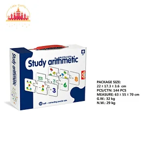 High Quality Math Learning Toy Paper Matching Jigsaw Puzzle For Kids SL14A157