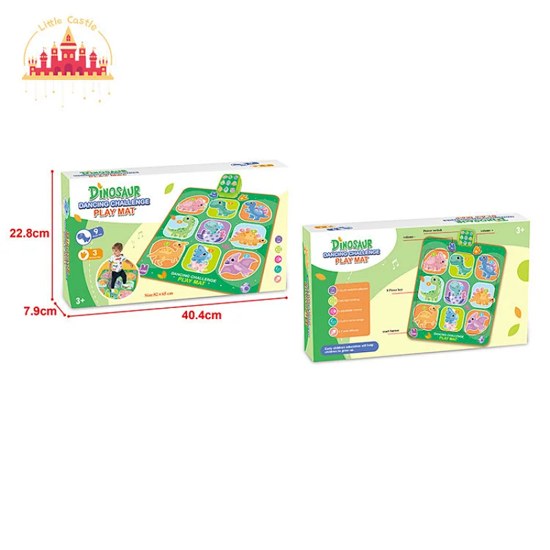 Hot Sale Musical Piano Keyboard Toy Cartoon Dinosaur Dance Mat For Kids SL07D032