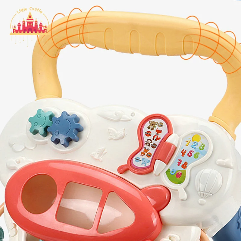 Customize Educational Trolley Toy Plastic Baby Walker With Learning Machine SL16E003