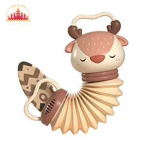Early Educational Musical Instrument Cartoon Fox Plastic Accordion Toy For Kids SL07A048