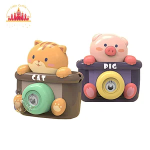 Hot Selling Kids Creative Cartoon Camera Plastic Bubble Toy With Light Music SL10D847