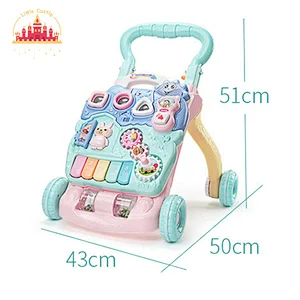High Quality Baby Early Educational Toy Plastic Musical Walker With Light SL16E006