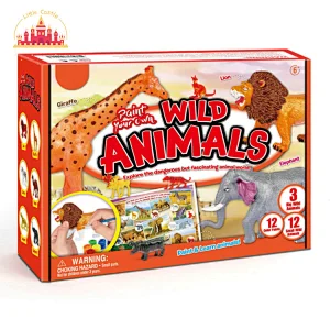 Kids Educational Toy DIY Wild Animal Painting Set Plaster Crafts SL17A046