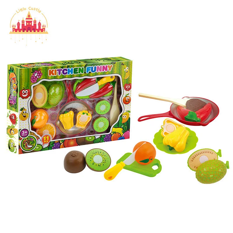 Hot Sale Pretend Role Play Plastic Kitchen Food Set Toys For Kids SL10B069