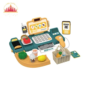 Popular Simulation Kids Plastic Cash Register Set Toy With Conveyor Belt SL10D796