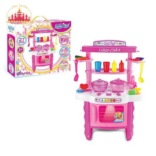 New Design 22 Pcs Cooking Play Set Mini Plastic Kitchen Toy For Kids SL10C033