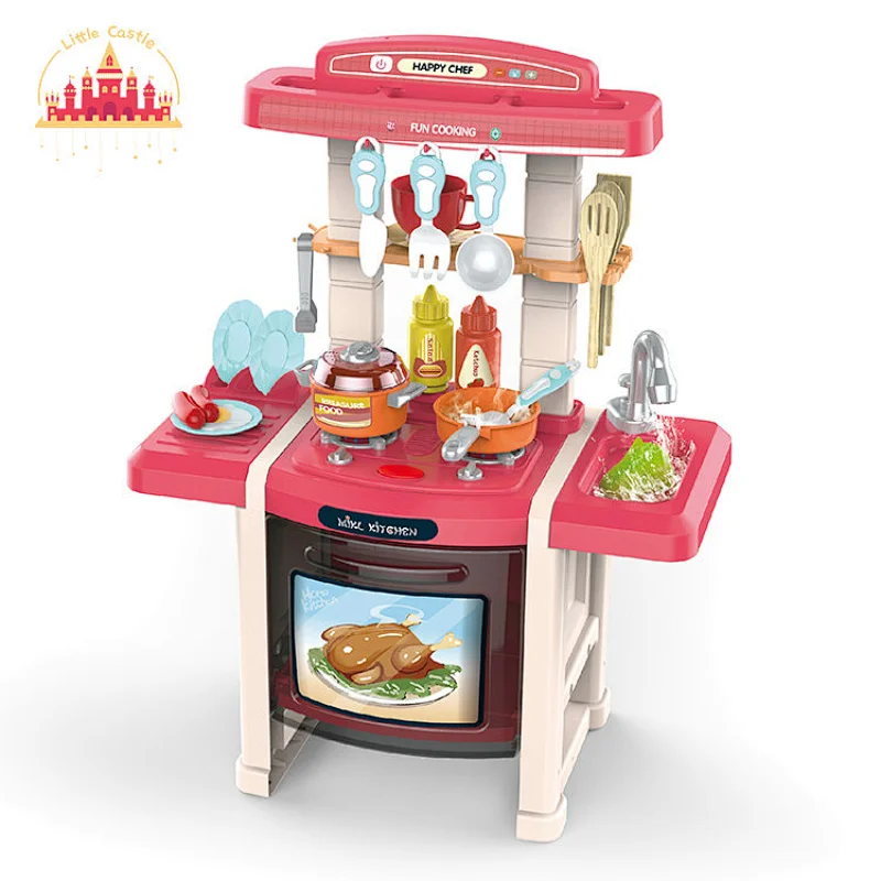 Customize Kitchen Pretend Play 45 Pcs Plastic Cooking Set Toys For Kids SL10C193