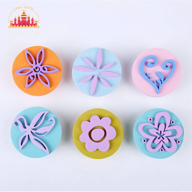 New Kids Educational Drawing Toy Colorful EVA Cartoon Animal Stamp Set SL18A008