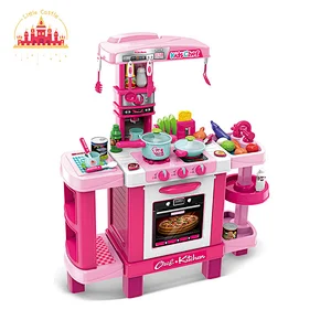 Kitchen Set Toys Pretend Play Kids Plastic Cooking Table With Light Music SL10C371