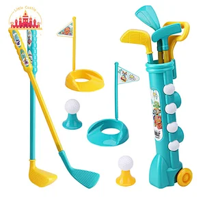 Indoor Outdoor Parent-child Interactive Game Plastic Golf Set Toy For Kids SL10D846
