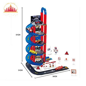 Hot Sale Kids Educational Assembly 5 Floors Plastic Paking Lot Toy With Cars SL04B023