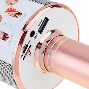 Fashion Bluetooth Wireless Microphone Handheld Karaoke Mic USB Mini Home KTV SL07C011