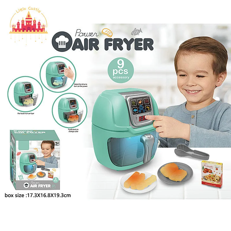 Hot Sale Kids Cooking Play Set Simulation Plastic Air Fryer Toy With Light SL10D1040