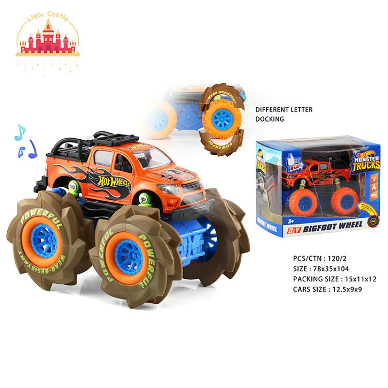 Kids Diecast Vehicle Toy 1:32 Alloy Inertia Climbing Car With Light Music SL04A878