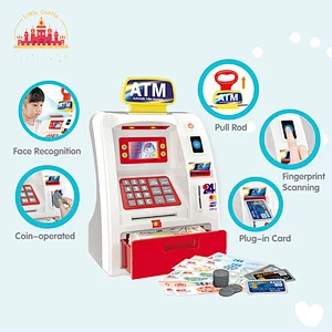 2023 New Pretend Play Castle Shape Plastic Cash Register Toy Set For Kids SL10E052