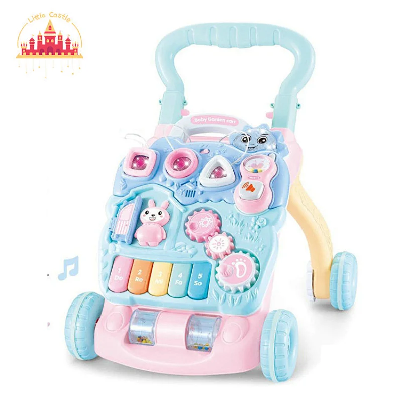 High Quality Baby Early Educational Toy Plastic Musical Walker With Light SL16E006