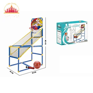 Adjustbale 3 In 1 Sports Activity Center Plastic Basketball Hoop Toy For Kids SL01F145