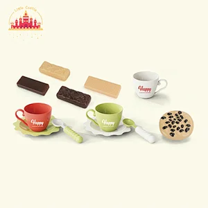 Customize Pretend Play Kitchen Accessories Plastic Tea Set Toys For Kids SL10D382