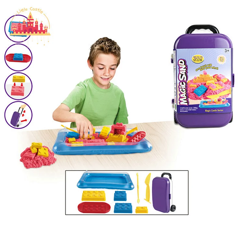 Wholesale Educational Magic Sand Sensory Toy Portable Play Sand Set For Kids SL01A180