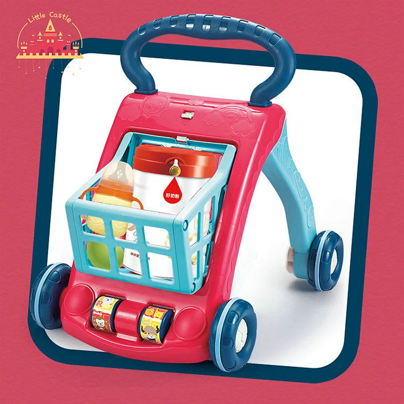 Hot Selling Multifunctional Plastic Shopping Cart 2 In 1 Baby Walker SL16E001