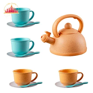New Arrival Pretend Play 24 Pcs Degradable Straw Tableware Set For Kids SL10D777