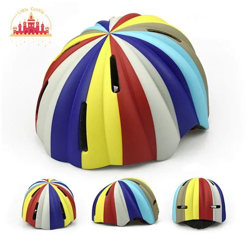 Hot Selling Rainbow Color Adjustable Riding Skating Sports Helmet For Kids SL01D058
