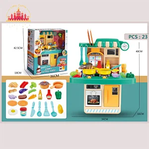 High Quality 23 Pcs Cooking Set Toys Mini Plastic Play Kitchen For Kids SL10C090