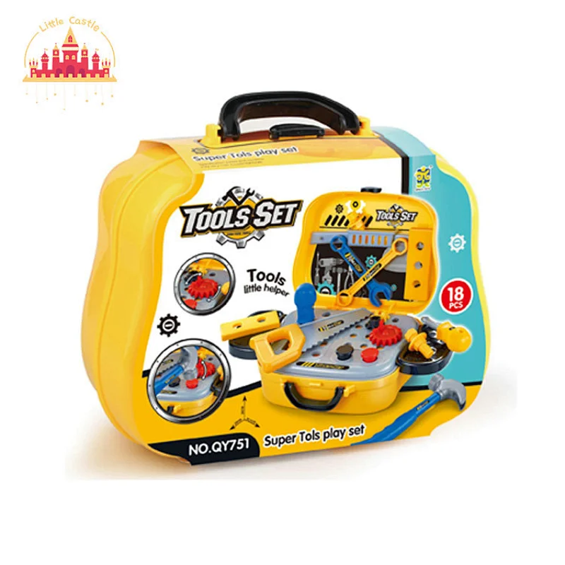 Popular Pretend Play Assembly Tool Set Toys Plastic Tool Suitcase For Kids SL10G041