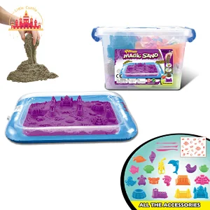 Creative DIY Magic Mud Non-toxic Kids Red Space Sand Set With Accessories SL01A169