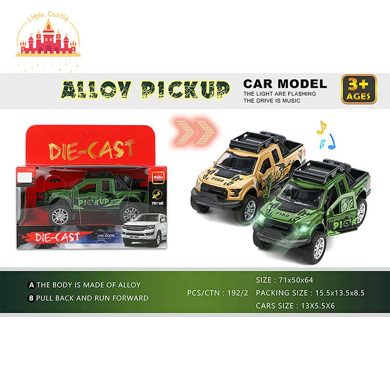 Kids Diecast Toy 12 Pcs 1:32 Alloy Pull Back Model Car Set With Opening Doors SL04A771