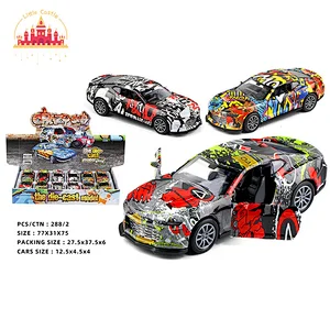 Factory Direct 12 Pcs 1:32 Opening Doors Alloy Pull Back Car Toy For Kids SL04A949