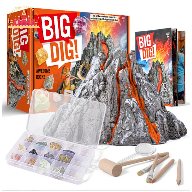 DIY Volcanic Eruption Gems Archaeological Excavation Set For Kids SL17A077