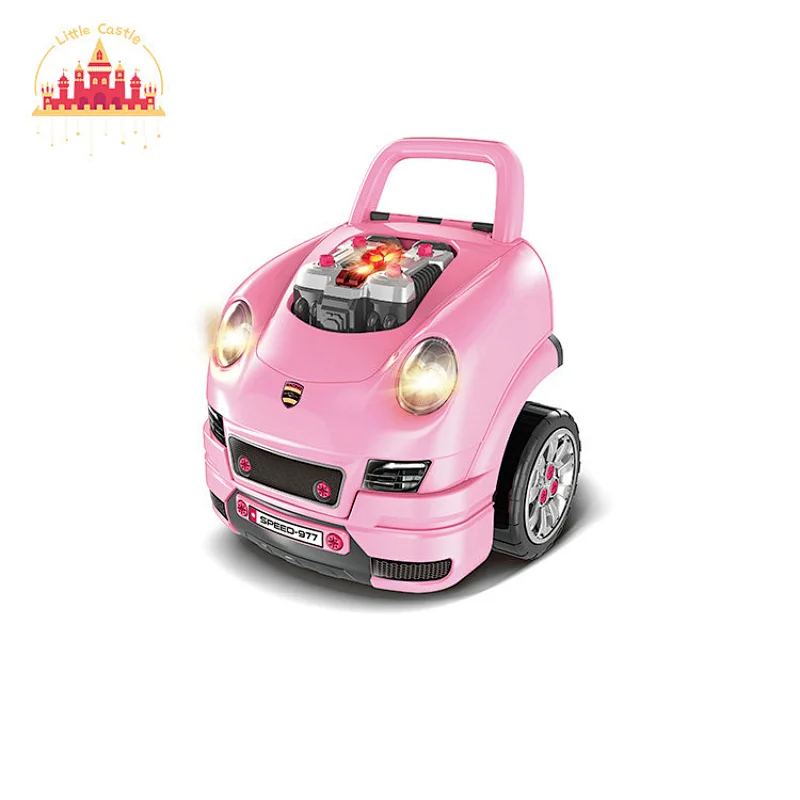 Hot Selling Cooking BBQ Pretend Play Plastic Barbecue Cart Toys For Kids SL10D1182