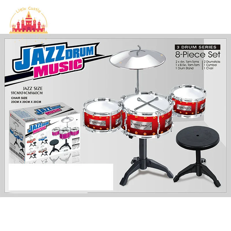 Factory Direct Creative Percussion Instrument Plastic Drum Kit For Kids SL07E067