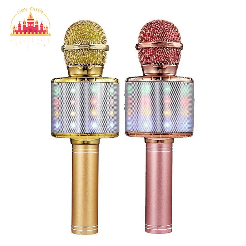 Popular Home Party Handheld Portable Karaoke Microphone With LED Lights SL07C008