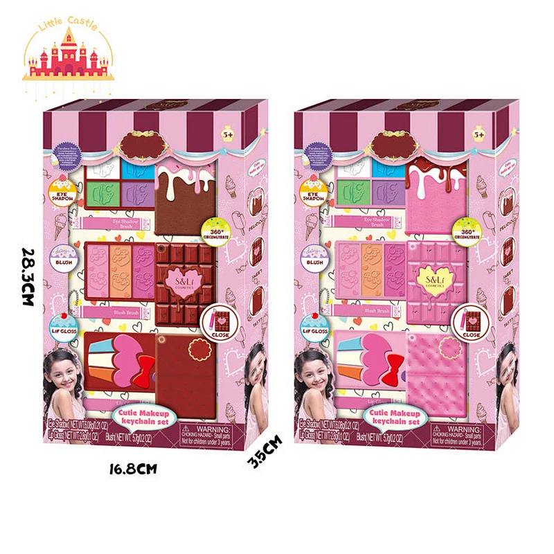 Factory Direct Kids Beauty Makeup Set Portable Plastic Cosmetics Handbag SL10A008