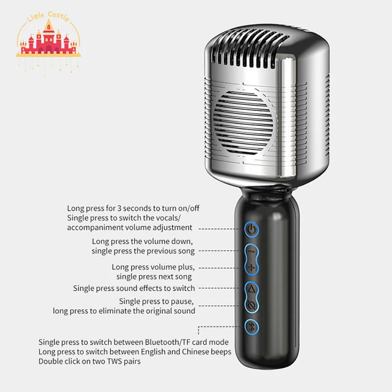 Customize Handheld Wireless Portable Karaoke Microphone KTV Mic Speaker SL07C005