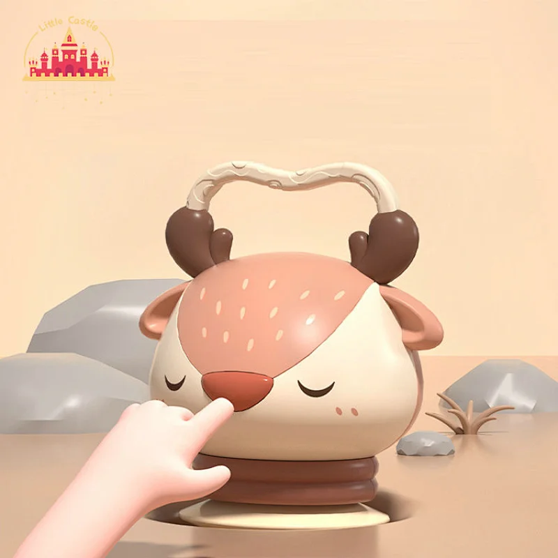 Early Educational Musical Instrument Cartoon Fox Plastic Accordion Toy For Kids SL07A048