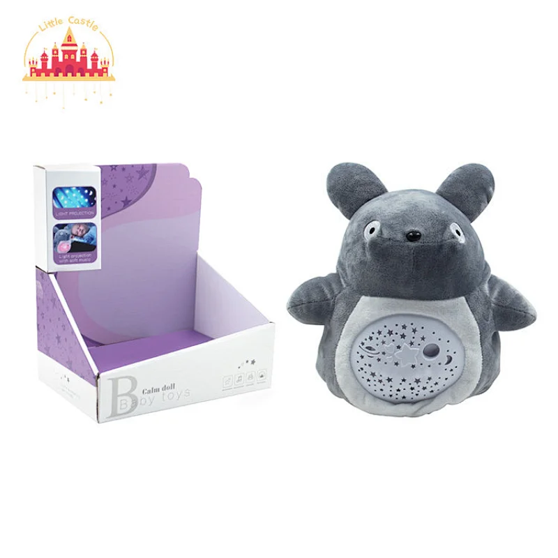 High Quality Baby Soothing Musical Soft Bear Plush Toy With Light Projector SL21E004